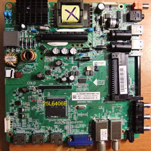 PHILIPS 32PHT4001 60 firmware 25q64 board MSD3463